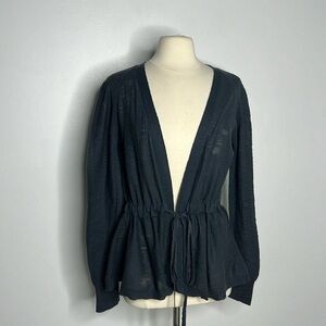 Skin Designer grey Tie Front Cardigan Size 2 = medium